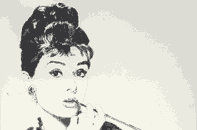 Radierung Audrey Hepburn