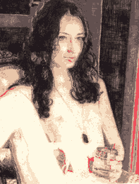Radierung Kaltnadelradierung Akt Farbradierung erotik Frau female nude nackt Original CBY art etching und drypoint