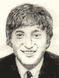 Radierung Kaltnadelradierung John Lennon, the Beatles Original CBY art etching und drypoint