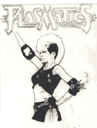Radierung Kaltnadelradierung WOW Plasmatics Wendy O Williams Punk female Original CBY art etching und drypoint