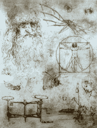 Radierung Kaltnadelradierung Leonardo Da Vinci Original CBY art etching und drypoint