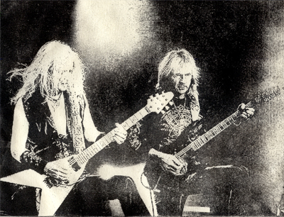 Judas Priest, K.K. Downing, Glenn Tipton Intagliotypie Tiefdruck