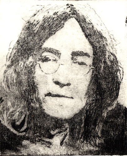 John Lennon Radierung