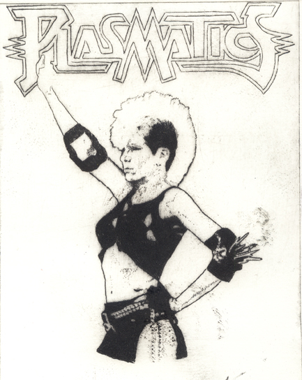 Plasmatics Radierung