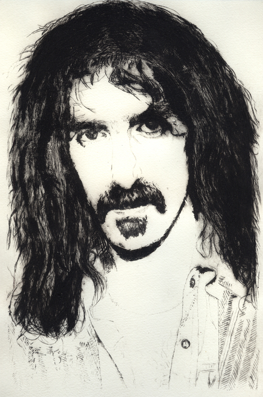 Frank Zappa Radierung